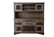 Loft Brown Buffet and Hutch - Barewood