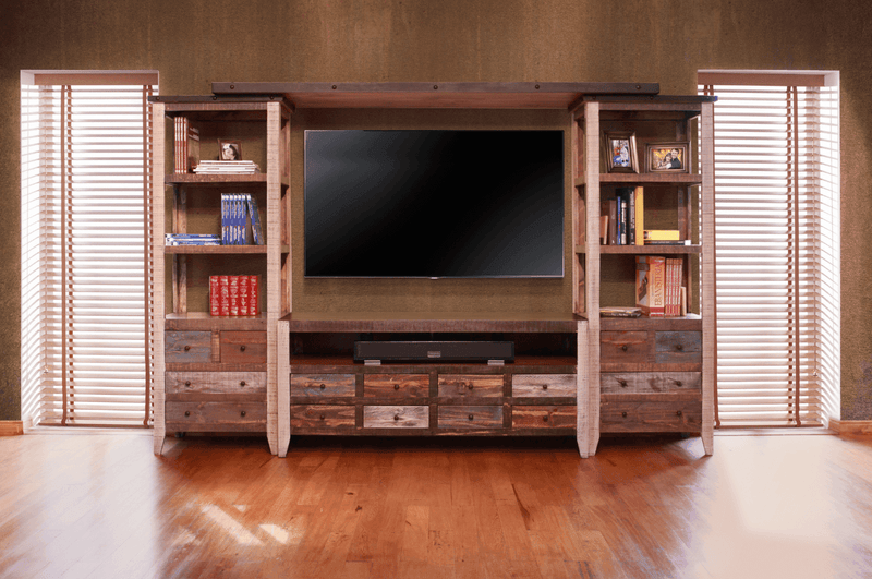 Antique Multicolor Wall Unit - Barewood