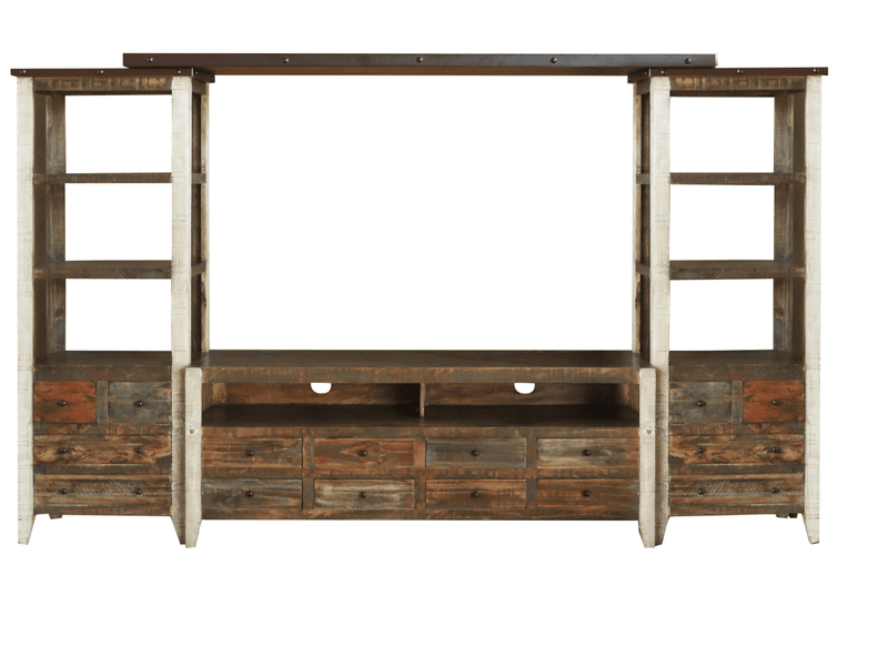 Antique Multicolor Wall Unit - Barewood