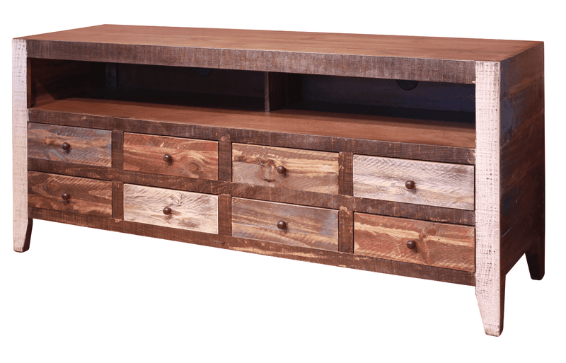 Antique Multicolor Wall Unit - Barewood