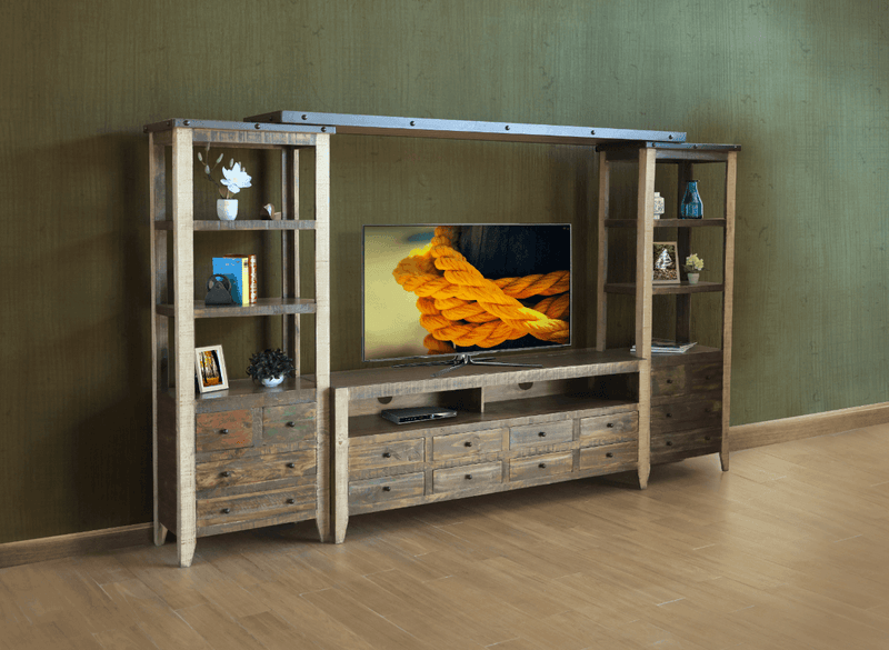 Antique Multicolor Wall Unit - Barewood