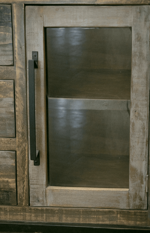 Loft Brown Wall Unit - Barewood