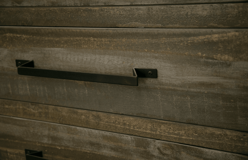 Loft Brown Wall Unit - Barewood