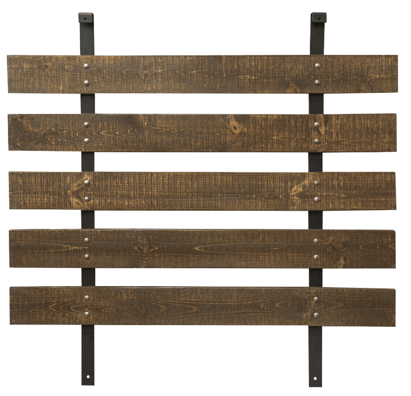 Loft Brown Wall Unit - Barewood