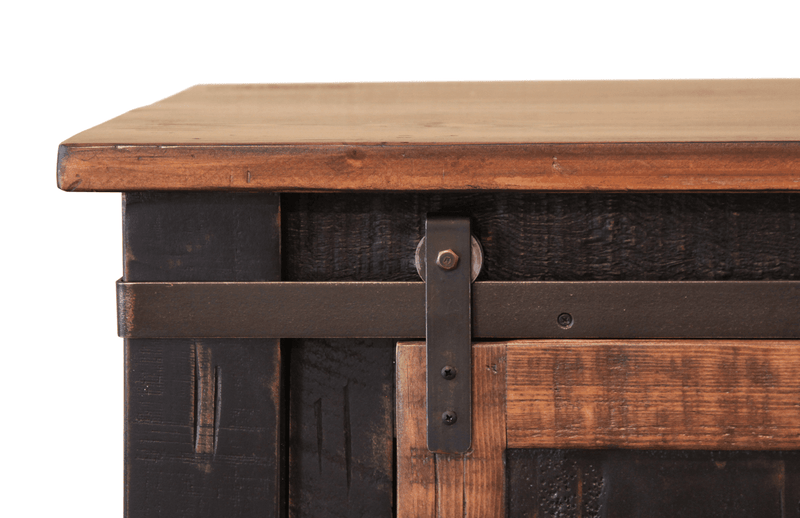 Pueblo Black TV Stand - Barewood
