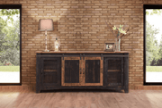 Pueblo Black TV Stand - Barewood