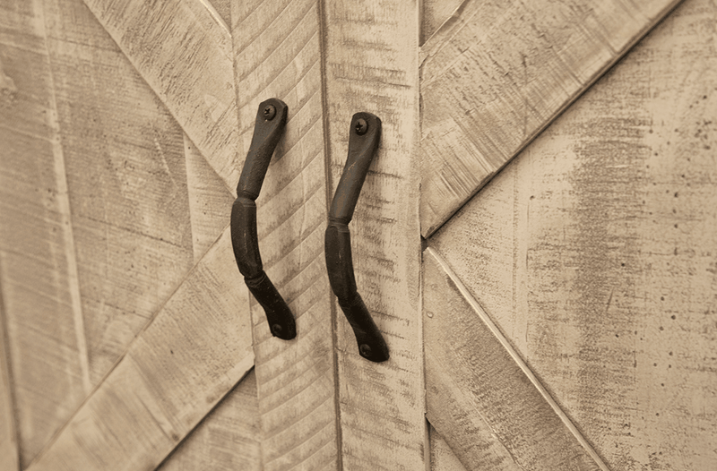 Pueblo Gray TV Stand - Barewood