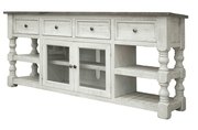 Stone 70" Turned Leg TV Stand - Barewood