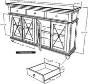 Vintage Console - Barewood