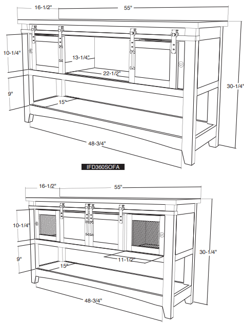 Pueblo Sofa Table