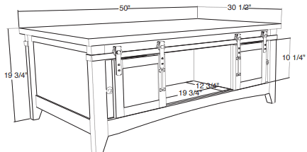 Pueblo Cocktail Table