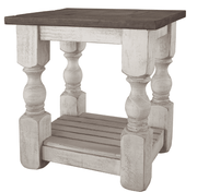 Turned Leg Chair Side Table - Barewood