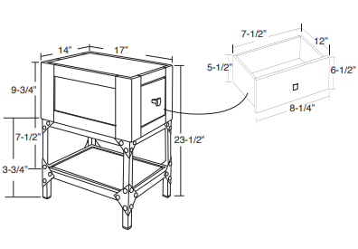 Urban Gray Side Table - Barewood