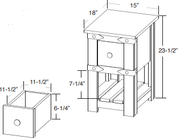 Parota Side Table - Barewood