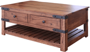 Parota Four Drawer Cocktail Table - Barewood