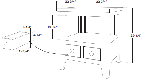 Antique Multicolor Side Table - Barewood