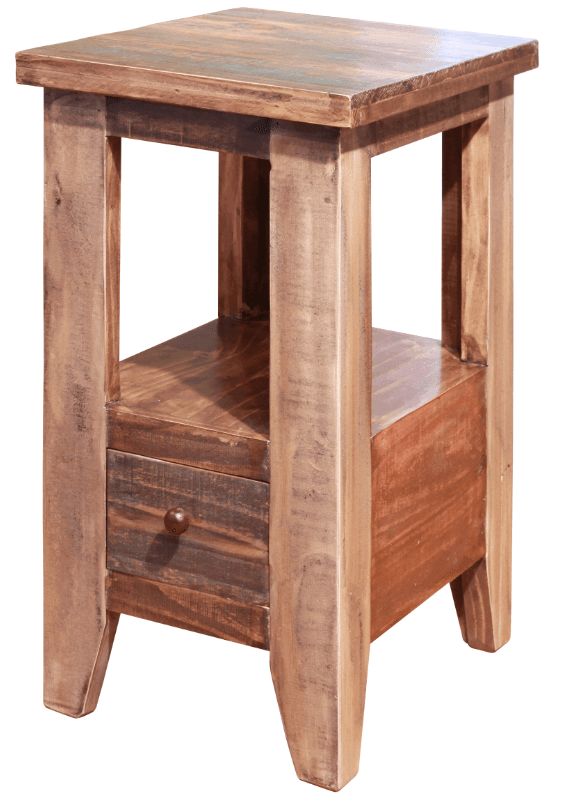 Antique Multicolor Side Table - Barewood