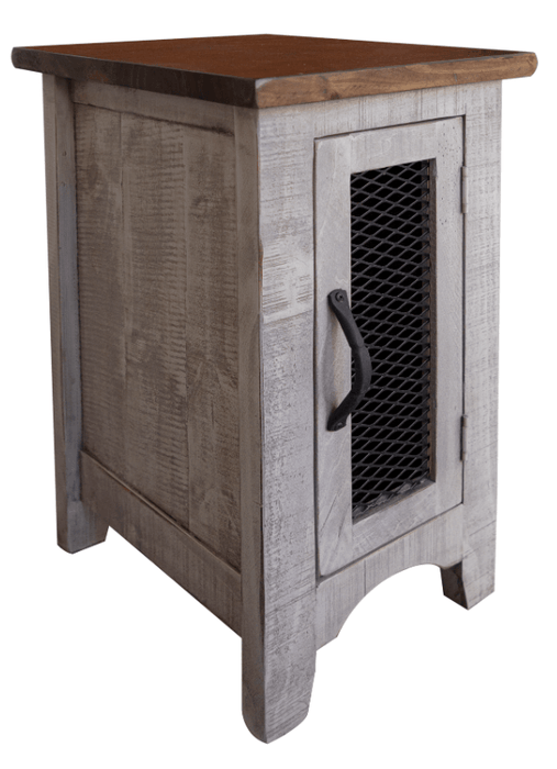 Pueblo Gray Side Table - Barewood