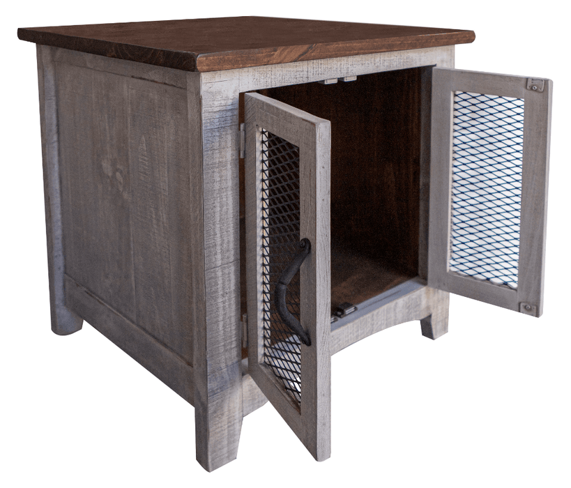 Pueblo Gray End Table - Barewood