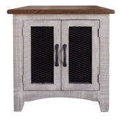 Pueblo Gray End Table - Barewood