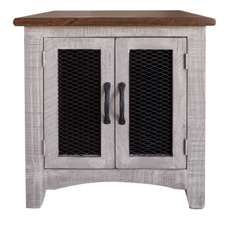 Pueblo Gray End Table - Barewood