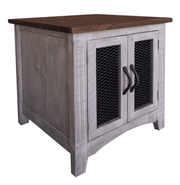 Pueblo Gray End Table - Barewood