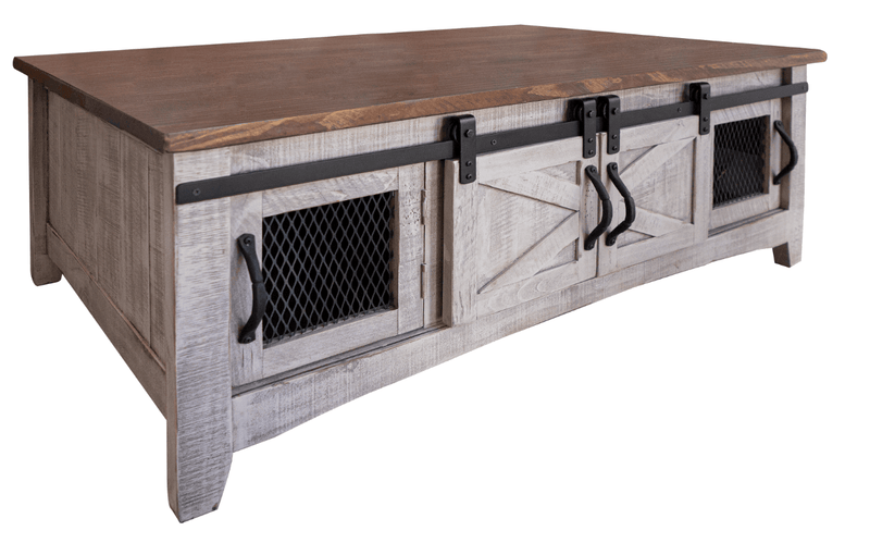 Pueblo Gray Cocktail Table - Barewood