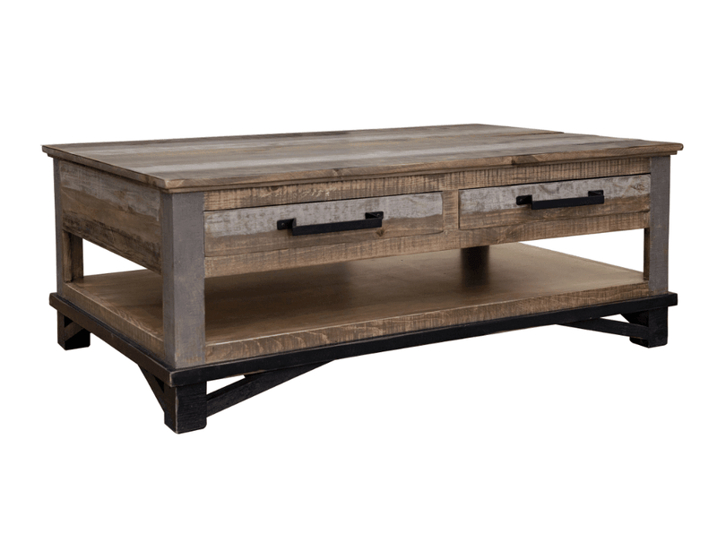 Loft Brown Cocktail Table - Barewood