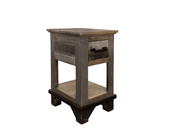 Loft Brown Side Table - Barewood