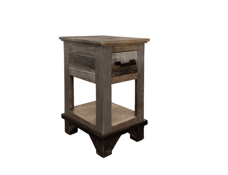 Loft Brown Side Table - Barewood
