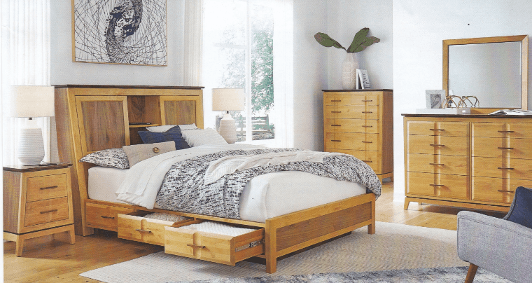 Addison A-Frame Nightstand - Barewood