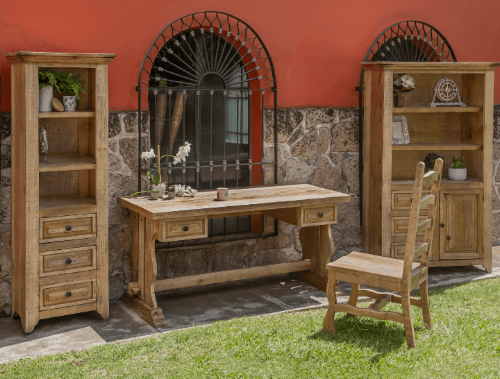 Marquez Narrow Shelving Unit - Barewood