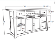 Pueblo Black Bar - Barewood