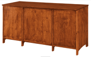 Double Pedestal Desk - Barewood