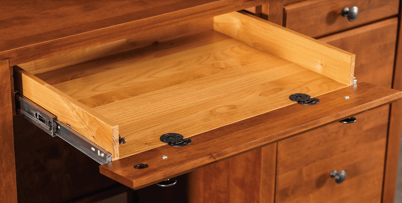 Double Pedestal Desk - Barewood