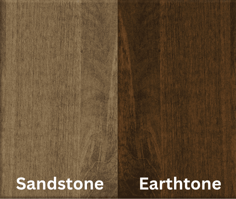 Amish Essentials 66" Rectangular Twist Leg Table-Two Tone