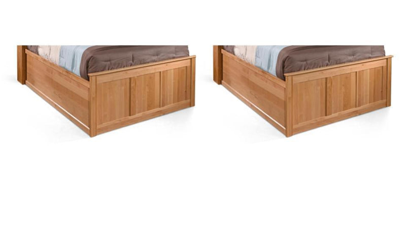 Cal King Raised Panel Storage Build-A-Bed