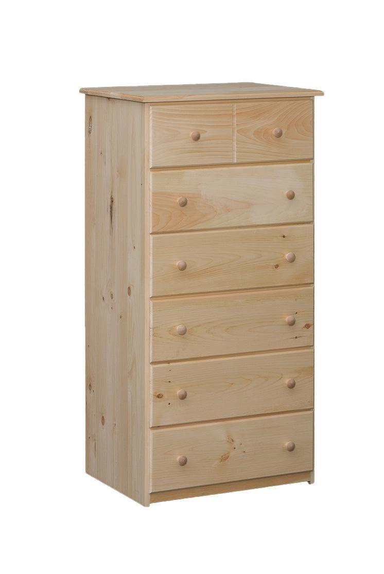 Valley Amish 6 Drawer Chest - Barewood