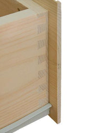 Amish Knotty Pine Low Storage Bed - Barewood