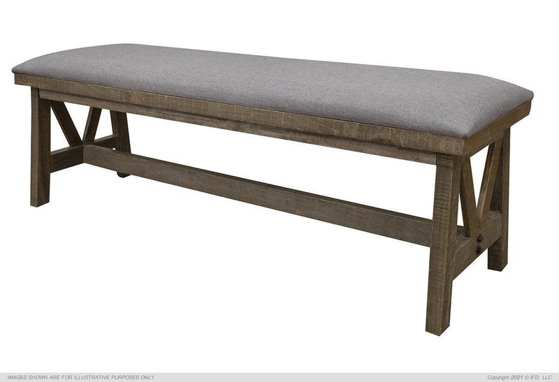 Loft Brown Bench - Barewood