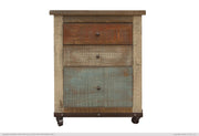 Multicolor Three Drawer File Cabinet - Barewood