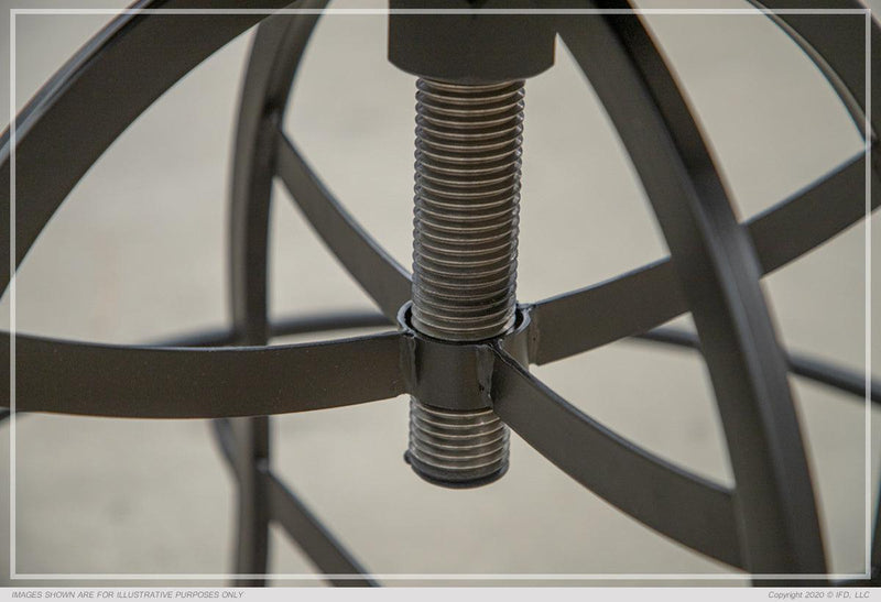 Faux Leather Adjustable Height Stool - Barewood