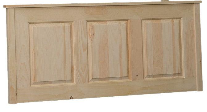 Amish Knotty Pine Raised Panel Footboard - Barewood